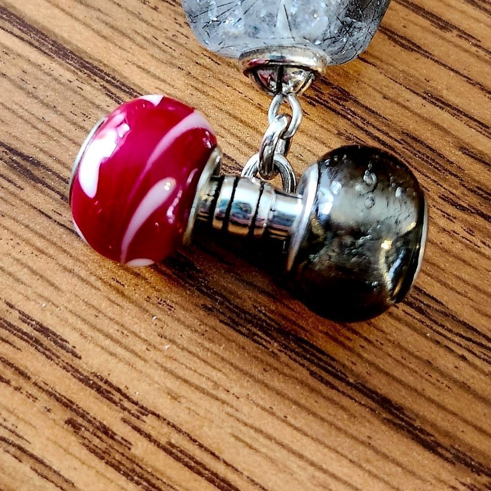BRIGHTON Red Murano Glass and Gold Sparkle Charms, $18 each SEASIDE SOIREE! - Picture 2 of 6
